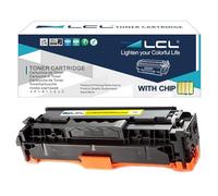 LCL 305A CE412A Jaune Cartouche de Toner Remanufacturée pour HP,1-Pack