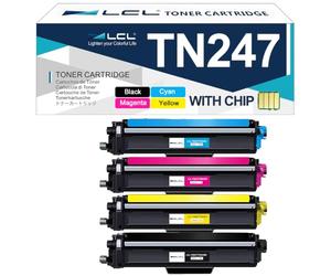 LCL 4-Pack TN-243CMYK MFC-L3750CDW TN247 Toner Compatible pour Brother | DCP-L3550CDW TN243 Multipack HL-L3210CW MFC-L3770CDW HL-L3230CDW MFC-L3710CW DCP-L3510CDW TN-243 Noir Cyan Magenta Jaune