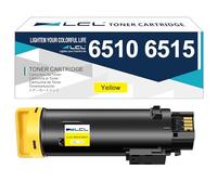 LCL 6515 Jaune Cartouche de Toner Compatible 6510 6510DN 6510N 6515DN | Remplacement pour Xerox 6515 6510 6515DNI 6515DNW 6515N 6515NW 106R03477 106R03473 2400PAGES (1-pack)