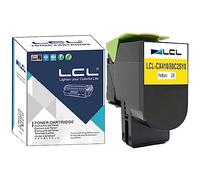 LCL 802SY Jaune Cartouche de Toner Compatible pour Lexmark 800S4 80C2SY0 80C20Y0 80C2SYE 802Y pour Lexmark CX310 CX310N CX310DN CX410 CX410E CX410DE CX410DTE CX510 CX510DE CX510DHE CX510DTHE(1-Pack)