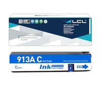 LCL 913A Cyan Cartouche d'encre Compatible pour HP 913A F6T77AE Compatible pour HP PageWide 352dw MFP 377dw Pro 452dn 452dw 452dwt 477dn 477dw 477dwt 552dw 577dw 577z (1-Pack)