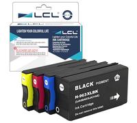 LCL 963 XL 2000 Pages*4 Cartouche d'encre Compatible pour HP 963XL 963 XL Compatible pour HP Officejet Pro 9010 9012 9013 9014 9015 9016 9018 9019 9020 9022 9025 (4-Pack,Noir Cyan Magenta Jaune)