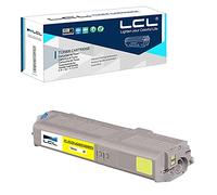 LCL C542 Jaune 6000 Pages Cartouche de Toner Compatible pour OKI C532 C542 MC563 MC573 Compatible pour Oki C532dn C542dn MC563dn MC573dn (1-Pack)