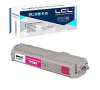 LCL C542 Magenta 6000 Pages Cartouche de Toner Compatible pour OKI C532 C542 MC563 MC573 Compatible pour Oki C532dn C542dn MC563dn MC573dn (1-Pack)