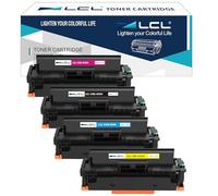 LCL Cartouche de Toner Compatible 055 055H CRG-055 CRG-055H 3020C002 3019C002 3018C002 3017C002 (4pack KCMY) Remplacement pour Canon LBP663CDN LBP633CDW LBP664CX, IMAGECLASS MF742CDW