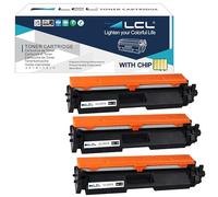 L artouche de Toner Compatible 17A CF217A (3 Noir) Remplacement pour HP | pour LaserJet Pro M102 M102a M102w Laserjet Pro MFP M130 M130a M130fn M130fw M130nw M132 M132a M132fn M132fp M132fw M132nw