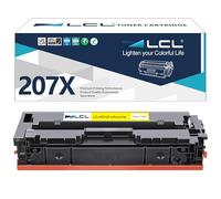 LCL Cartouche de Toner Compatible 207A 207X W2212A W2212X (sans Puce) Remplacement pour HP Color Laserjet Pro M255dw M255nw M282nw M283cdw M283fdw M283fdn (1-Pack Jaune)