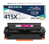 LCL Cartouche de Toner Compatible 415A 415X W2033A W2033X (avec Puce) Remplacement pour HP Color Laserjet Pro M454 M454DW M454NW M454DN M479 M479FDN M479FNW M479DW M479FDW (1-Pack Magenta)
