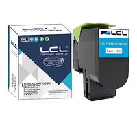 LCL Cartouche de Toner Compatible 71B0020 71B20C0 CS317 CS317dn CX317 CX317dn CS417 CS417dn CX417 CX417de CS517 CS517de CX517 CX517de (1 Cyan) Remplacement pour Lexmark CS317 CS417 CS517