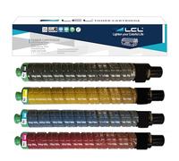 LCL Cartouche de Toner Compatible 841651 841652 841653 841654 MP C3002 C3002AD C3502 C3502AD High Yield (4Pack,1Noir 1Cyan 1Magenta 1Jaune) Remplacement pour Ricoh Aficio MP C 3002 3002AD 3502 3502AD