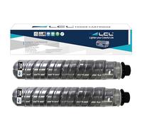 LCL Cartouche de Toner Compatible 885094 842015 Type 1230D (2 Noir) Remplacement pour Ricoh 2015 2016 2018 2018D 2020 2020D MP150 MP1600 MP2000