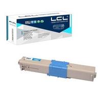 LCL Cartouche de Toner Compatible C332dnw C332dn c332 MC363dnw MC363dn MC363 46508711 (1Cyan) Remplacement pour OKI C332dn/C332dnW/MC363dn Cyan G
