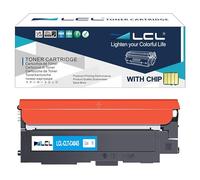 LCL Cartouche de Toner Compatible CLT-P404C CLT-C404S CLT-404S C404S 404S (1 Cyan) Remplacement pour Samsung SL-C430 SL-C430W SL-C480 SL-C480W SL-C480FN SL-C480FW SC-C482 SL-C482W SL-C482FW SL-C432