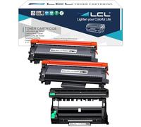 LCL Cartouche de Toner Compatible TN2420 TN-2420 TN2410 TN-2410 3000 Pages(2 Pack) Tambour DR-2400 DR2400 (1 Pack) Remplacement pour Brother HL L2350DW HL-L2310D HL-L2357DW HL-L2370DN HL-2370DW