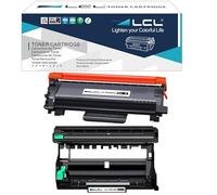 LCL Cartouche de Toner Compatible TN2420 TN-2420 TN2410 TN-2410 3000 Pages DR2400 DR-2400 12000 Pages (2 Pack 1Toner+1Tambour) Remplacement pour Brother HL-L2375DW DCP-L2550DW MFC-L2715DW MFC-L2750DW