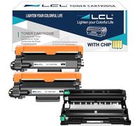 LCL Cartouche de Toner Compatible TN2510 TN2510XL TN-2510 TN-2510XL 3000 Pages (2pack) et Tambour DR2510 DR-2510 (1pack) Remplacement pour Brother HL-L2400DW HL-L2400DWE HL-L2445DW HL-L2447DW
