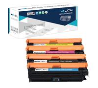LCL Cartouche de Toner Remanufacturée 307A CE740A CE741A CE742A CE743A (KCMY) Remplacement pour HP Color Laserjet CP5225 CP5225n CP5225dn