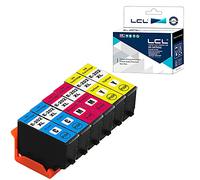LCL Cartouche d'encre Compatible 202 202XL C13T02H24010 C13T02H34010 C13T02H44010 (2Cyan 2Magenta 2Jaune) Remplacement pour Epson Expression Premium XP-6000 XP-6005 XP-6100