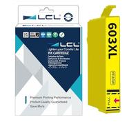 LCL Cartouche d'encre Compatible 603 XL 603XL C13T03A44010 (1 Jaune) Remplacement pour Epson Expression Home XP-3100 XP-4100 XP-2100 XP-2105 XP-3105 Workforce WF-2810 WF-2830 WF-2835 WF-2850