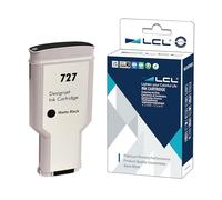 LCL Cartouche d'encre Compatible 727 XL C1Q12A B3P22A 300ML High Yield Remplacement pour HP DesignJet T1500 T2500 T2530ps T3500 T920 T930 T930 T1530 Postscript Printer (1 Noir Matte)