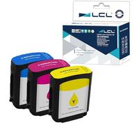 LCL Cartouche d'encre Compatible 82 C4911A C4912A C4913A(1Cyan 1Magenta 1Jaune) Remplacement pour HP DesignJet Printers: 510/Designjet 500/500ps/500Plus/ 800/800ps/815/815mfp/820/820mfp