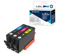 LCL Cartouche d'encre Compatible 903 903XL T6M03AE T6M07AE T6M11AE (1Cyan 1Magenta 1Jaune) Remplacement pour HP Officejet Pro 6860 6868 6950 6951 6960 6970 6975 6978