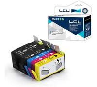 LCL Cartouche d'encre Compatible 903XL 3HZ52AE T6M15AE T6M03AE T6M07AE T6M11AE (1Noir 1Cyan 1Magenta 1Jaune) Remplacement pour HP Officejet Pro 6950/6960/6970