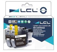 LCL Cartouche d'encre Compatible LC-3211 LC3211 LC-3211BK LC3211BK (2 Noir) Remplacement pour Brother DCP-J770 DCP-J772DW DCP-J774DW MFC-J890DW MFC-J895 MFC-J497DW DCP-J572DW MFC-J491DW