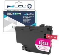 LCL Cartouche d'encre Compatible LC-424 LC424 LC-424M LC424M (1Pack Magenta) Remplacement pour Brother DCP-J1200W DCP-J1200WE