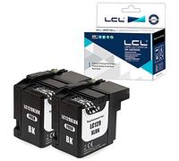LCL Cartouche d'encre Compatible LC129 LC129XL LC129XLBK LC125XL (2 Noir) Remplacement pour Brother MFC-J6520DW/J6720DW/J6920DW