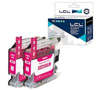 LCL Cartouche d'encre Compatible LC225XL LC225 LC225XLM (2Magenta) Remplacement pour Brother MFC-J4420DW/J4620DW/J4625DW DCP-J4120DW, MFC-J5320DW/J5620DW/J5625DW/ J5720DW