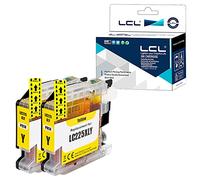 LCL Cartouche d'encre Compatible LC225XL LC225 LC225XLY (2Jaune) Remplacement pour Brother MFC-J4420DW/J4620DW/J4625DW DCP-J4120DW, MFC-J5320DW/J5620DW/J5625DW/ J5720DW