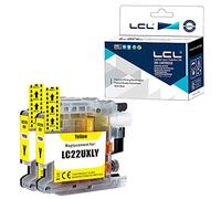 LCL Cartouche d'encre Compatible LC22U LC22UY XL High Yield (2 Jaune) Remplacement pour Brother DCP-J785DW MFC-J985DW