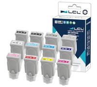 LCL Cartouche d'encre Compatible PFI-1000 (12PK MBK PBK C M Y R GY K PGY PC PM CO) Remplacement pour Canon imagePROGRAF PRO-1000