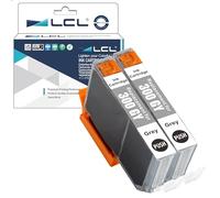 LCL Cartouche d'encre Compatible PFI-300 PFI-300GY 14.5ml (2 Gris) Remplacement pour Canon imagePROGRAF PRO-300