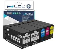 LCL Cartouche d'encre Compatible PGI-1500 PGI-1500XL PGI-1500XLBK PGI-1500XLC PGI-1500XLM PGI-1500XLY (2KCMY) Remplacement pour Canon MAXIFY MB2050 MB2150 MB2155 Maxify MB2300 MB2000