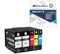 LCL Cartouche d'encre Compatible PGI-2500 PGI-2500XL PGI-2500XLBK PGI-2500XLC PGI-2500XLM PGI-2500XLY (2Noir 1Cyan 1Magenta 1Jaune) Remplacement pour Canon MAXIFY IB4000 iB4050 iB4100