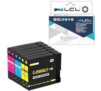 LCL Cartouche d'encre Compatible PGI-2500 PGI-2500XL PGI-2500XLC PGI-2500XLM PGI-2500XLY(2Cyan 2Magenta 2Jaune Remplacement pour Canon MAXIFY IB4000 iB4050 iB4100 iB4150 iB4155 MB5050