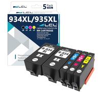 L artouche d'encre Compatible pour HP 934 XL 935 XL 934XL 935XL 5-Pack | pour Officejet Pro 6230 6830, Officejet 6820 2Noir Cyan Magenta Jaune