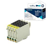 LCL Cartouche d'encre Compatible T0441 (4Noir) Remplacement pour Epson Stylus C64/C66/C84/C84N/C84WN/C86/CX3600/CX3650/CX4600/CX6400/CX6600