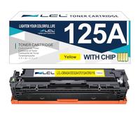 L B542A CE322A Jaune Cartouche de Toner Remanufacturée pour HP 125A 128A | CB542A CE322A Remplacement pour HP Color LaserJet CP1215 CP1515n CP1518ni MFP CM1312 CM1312nfi Pro CM1415fnw CM1415fn,1pack