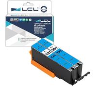 LCL CLI-531 XXL Cartouches d'encre Remplacement pour Canon CLI-531C CLI-531 Cyan imprimante Compatible pour Canon TS8750 TS8751 (2-Pack,Rendement élevé,Cyan)