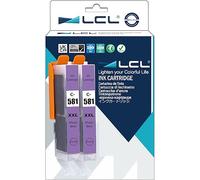 L LI-581 Bleu Photo 12.5ml*2 Cartouche d'encre Compatible CLI-581XL PB | CLI-581 XXL PB 1999C001 Remplacement pour Canon PIXMA TS8150 TS8151 TS8152 TS9150 TS9155 TS8250 TS8251 TS8252 Printer