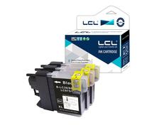 LCL Compatible LC985 LC985BK (3-Pack, Noir) Cartouches d'encre pour les séries Brother DCP-J125 J315W J515W J140W MFCJ265W J410 J415W J220