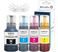 L ncre Compatible avec Epson 102 Bouteille d'encre Multipack Compatible pour Epson EcoTank ET-2700 ET-2750 ET-2751 ET-2756 ET-2850 ET-2856 ET-3700 ET-3750 ET-4750 ET-4850 ET-4856 (KCMY)