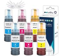 L ncre Remplacement pour 102 Bouteille d'encre Multipack 6PACK,2C2M2Y | Compatible pour Epson EcoTank ET-2700 ET-2750 ET-2751 ET-2756 ET-2850 ET-2856 ET-3700 ET-3750 ET-4750 ET-4850 ET-4856