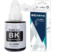 LCL GI490 GI590 Encre Compatible pour Canon 590 GI-590 GI-490 Noir Bouteille d'encre Compatible avec Canon PIXMA G1000 G1400 G1500 G2000 G2400 G2500 G3000 G3400 G3500 G4500 (1-Pack)