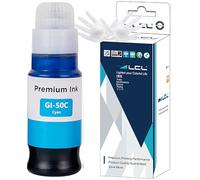 LCL GI50 GI-50 Encre Compatible pour Canon 50 GI-50 GI50 Cyan Bouteille d'encre Compatible avec Canon Pixma GM2050 GM4050 G5050 G6050 G7050 (1-Pack)