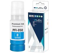 LCL Imprimante Bouteille d'encre Compatible PFI-050 PFI-050C Cyan 70ML