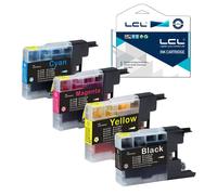 LCL LC1220 LC1240BK LC1240C LC1240M LC1240Y (4-Pack, Noir Cyan Magenta Jaune) Cartouches d'encre Compatible pour Imprimantes Brother